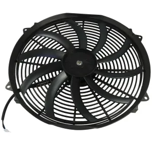 Универсален електрически вентилатор перка за радиатор – 16 инча(41см), 12V, 160W, ABS и стомана, безшумен