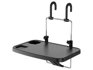 Мултифункционална сгъваема масичка за автомобил с монтаж за волан-седалка