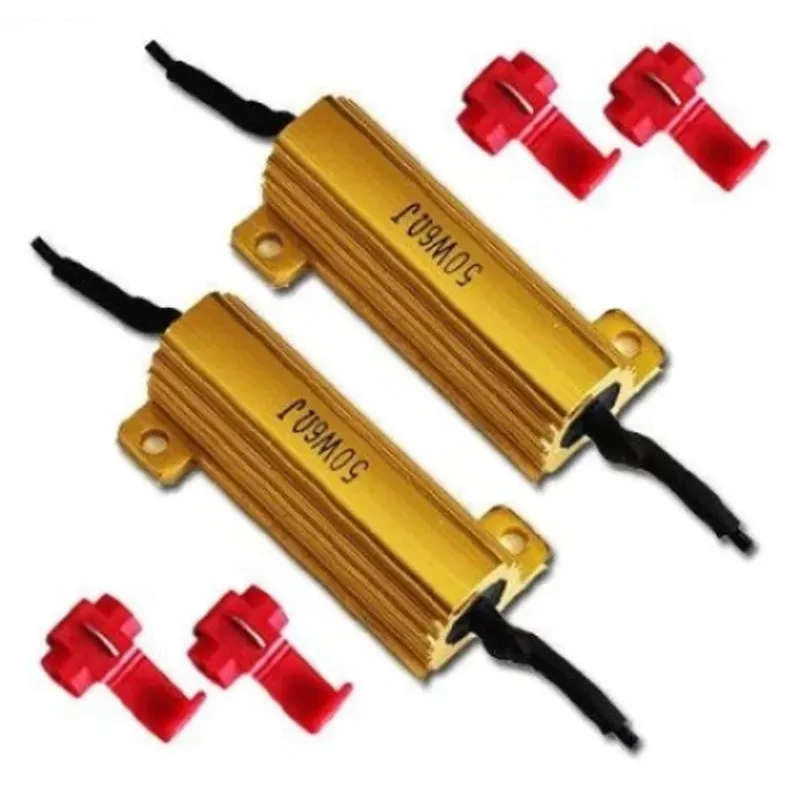 Kомплект от 2бр. товарен резистор 50W 6 Ома Стоп Мигач Товарно съпротивление - 0