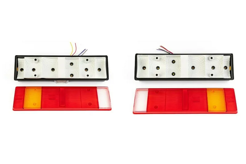 Комплект Стопове с кабел 46cm x 13cm подходящи за Бус Камион Тир Ремарке Караванa 12V - 24V с 8 функции с крушка - 0