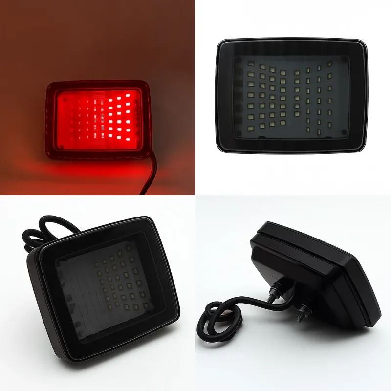 LED стоп-габарит с 70 LED диода, 12-24V, с 2 функции – стоп и габаритна светлина – опушен - 0