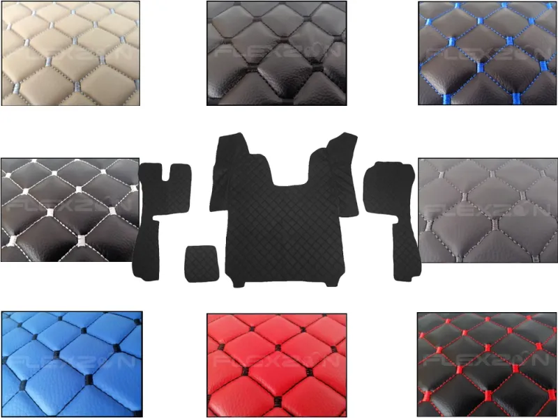 Кожени Стелки За Скания Р Scania R 2016, Автоматик, Една Пневматична Седалка, Еко Кожа, Лукс Качество, Различни Цветове - 0