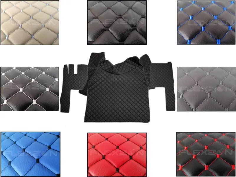 Кожени Стелки За Волво ФХ4 Volvo FH4 , Автоматик, Еко Кожа, Капитонирани, Лукс Качество, Различни Цветове - 0