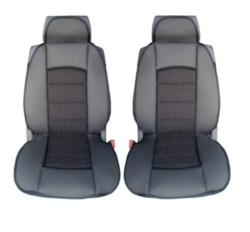 1 + 1 Универсални калъфи, тапицерия за предни седалки, Масажор, високо качествен текстилен материал, Черно TAP112 - 0