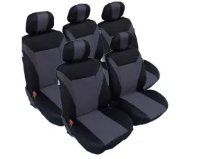 Тапицерия за VW Touran, Sharan, Ford Galaxy, Citroen C8, Peugeot 307SW, Citroen C4 Grand Picasso, Peugeot 806, 807 сиво - черно