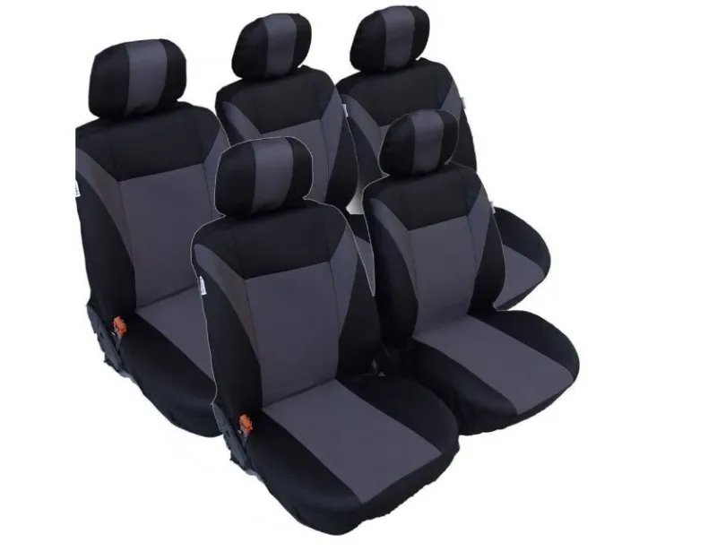 Тапицерия за VW Touran, Sharan, Ford Galaxy, Citroen C8, Peugeot 307SW, Citroen C4 Grand Picasso, Peugeot 806, 807 сиво - черно - 0