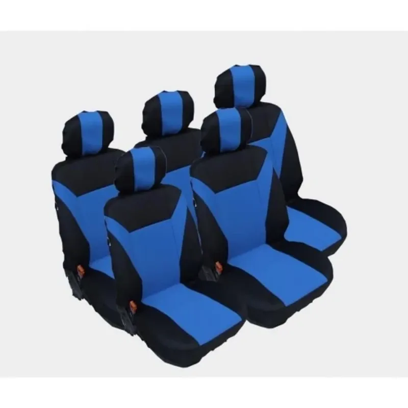 Калъфи тапицерия за Ford S-MAX C-MAX, VW Touran, Sharan, Toyota Corolla Verso, Син цвят - 0