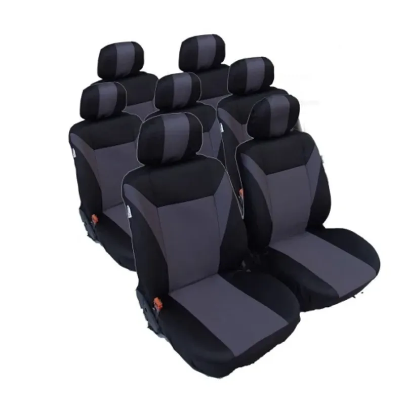 Калъфи тапицерия за VW Touran, Sharan, Ford Galaxy, Citroen C8, Peugeot 307SW, Citroen C4 Grand Picasso, Peugeot 806, 807, Сив - 0