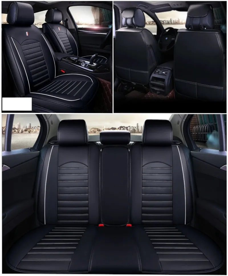 Пълен Комплект Луксозни Калъфи За Седалки Универсална Авто Тапицерия - 0