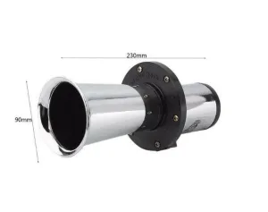 Ретро тромба клаксон с компресор подходящ за всички превозни средства на 12V 110dB 22.5 см.