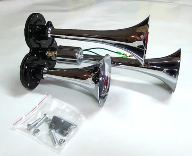 Тромба клаксон тройна 12-24V за автомобили джипове бусове и камиони - 0