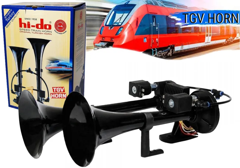 Тромба клаксон TGV HI-DO с две мелодии за камион бус ван автомобил - 12V 135db - 0