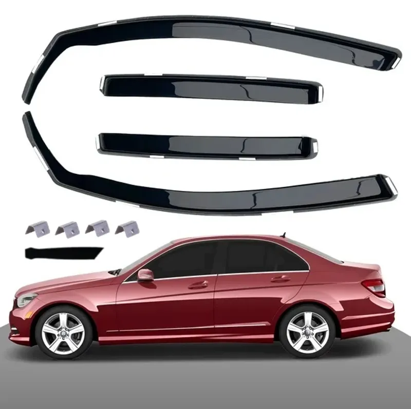 Комплект от 4бр. ветробрани за Mercedes C Class W204 2008-2014 - 0