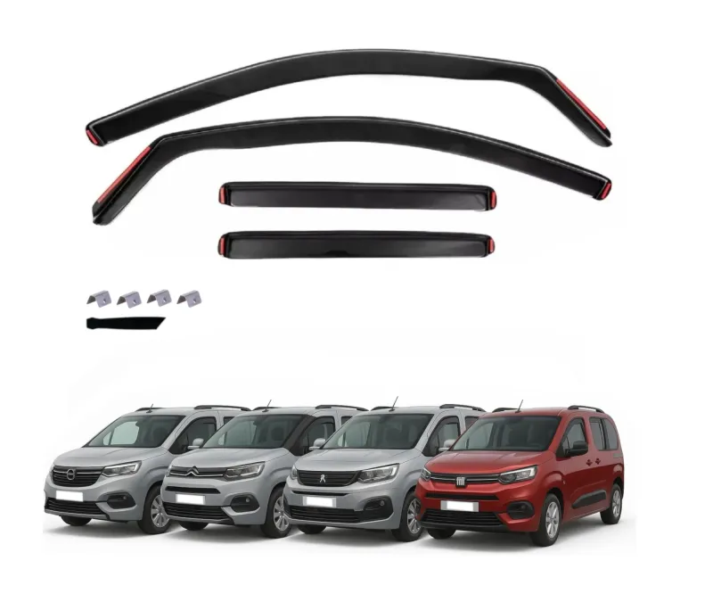 Комплект от 4бр. ветробрани за Citroen Berlingo, Peugeot Partner Rifter, Opel Combo, Fiat Doblo - 2024 - 0